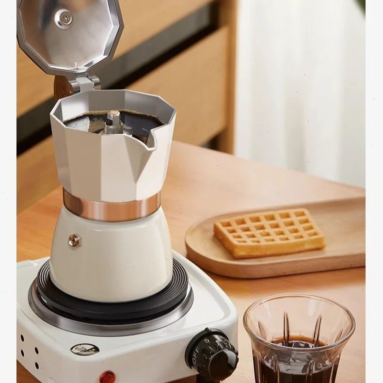 Coffee Vending Equipment - Caffettiera Moka a fondo tondo Valvola
