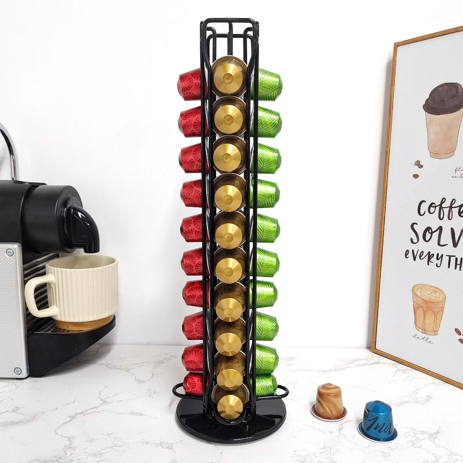 1PC 40 capsule di caffè capsul - Coffee Equipment Rack recensione e prezzo